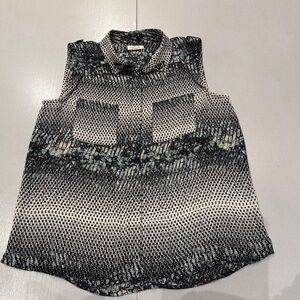 Silence + Noise Monochrome Sleeveless Blouse